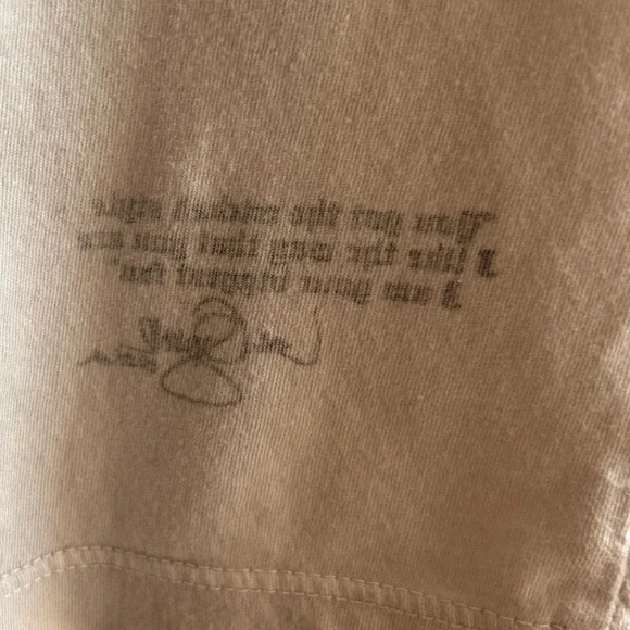 Harajuku Lovers Vintage Distressed White and Black Logo Graphic Tee - Picture 3 of 8